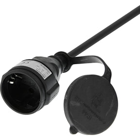 Deltaco Extension Cable Buitengebruik Geaard IP44 10 M Black