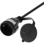 Deltaco Extension Cable Buitengebruik Geaard IP44 10 M Black