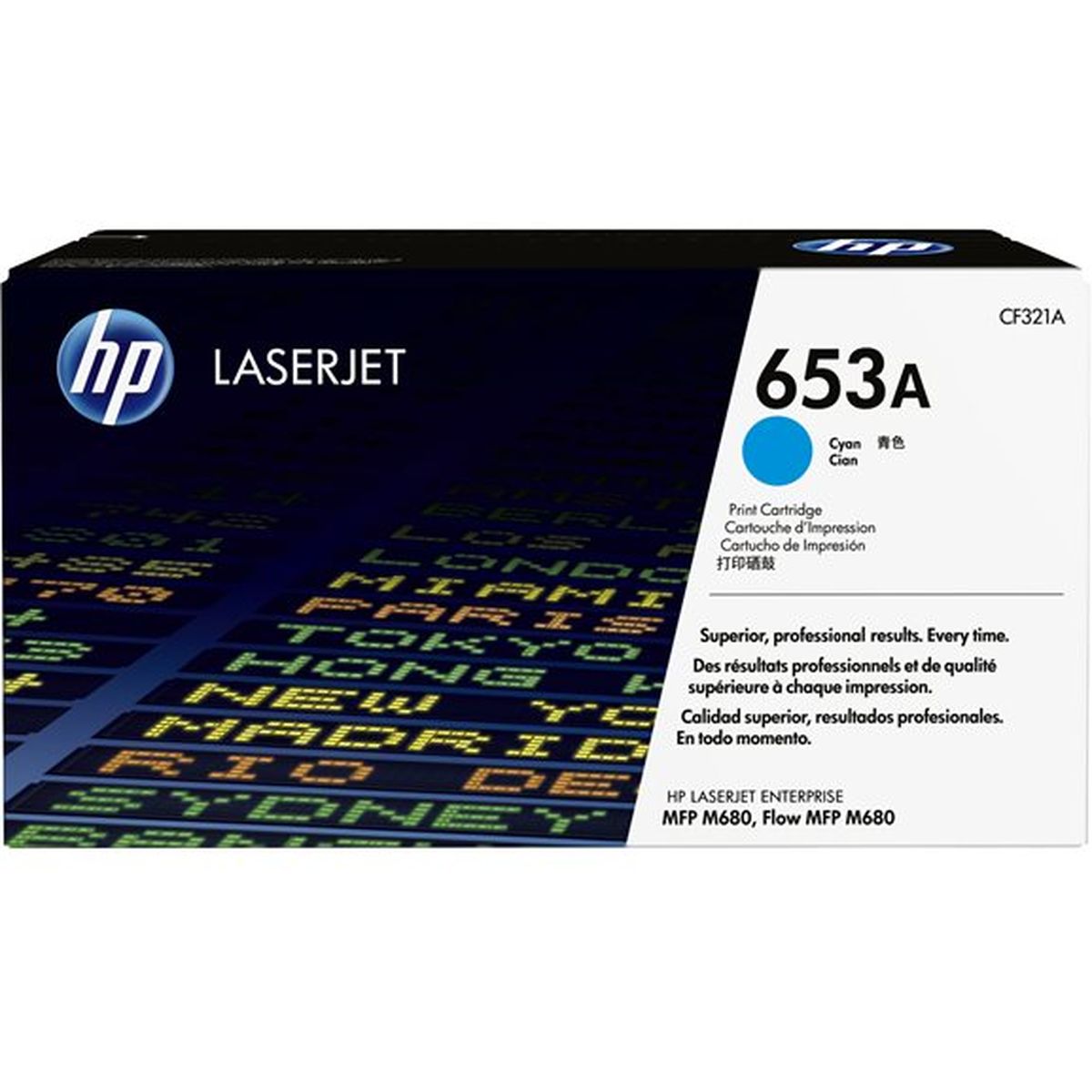 HP 653A Cartridge Cyan SC CF321A