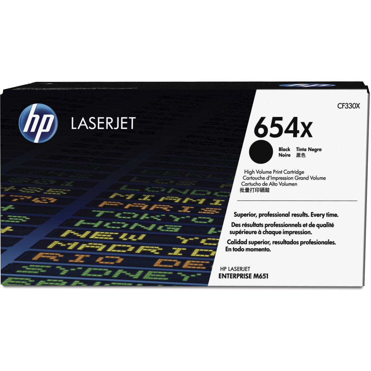 HP 654X Cartridge Black HC CF330X