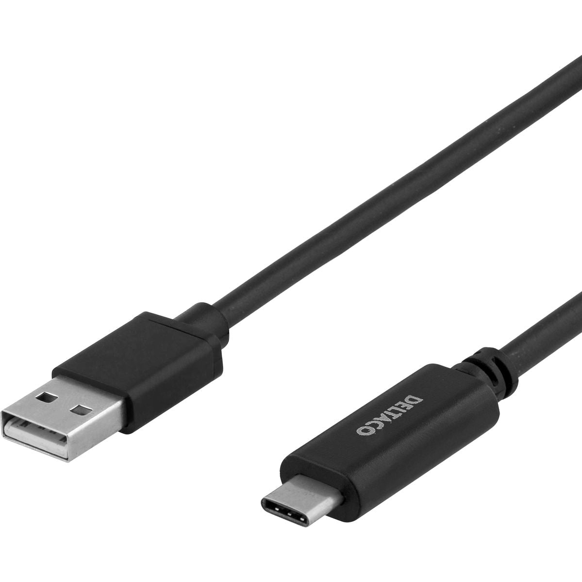 Deltaco USB To USB-C Cable LSZH - USB 2.0 - 10 W - 3 M - Black