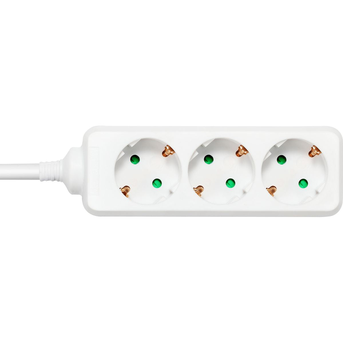 Deltaco Power Strip Geaard - 3-FOLD - 3XCEE 7/3 1XCEE 7/7 - 3 Meter - White