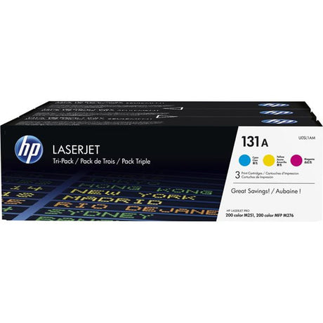 HP 131A Cartridge Cyan Magenta And Yellow SC3x3-pack U0SL1 - image 2 of 2