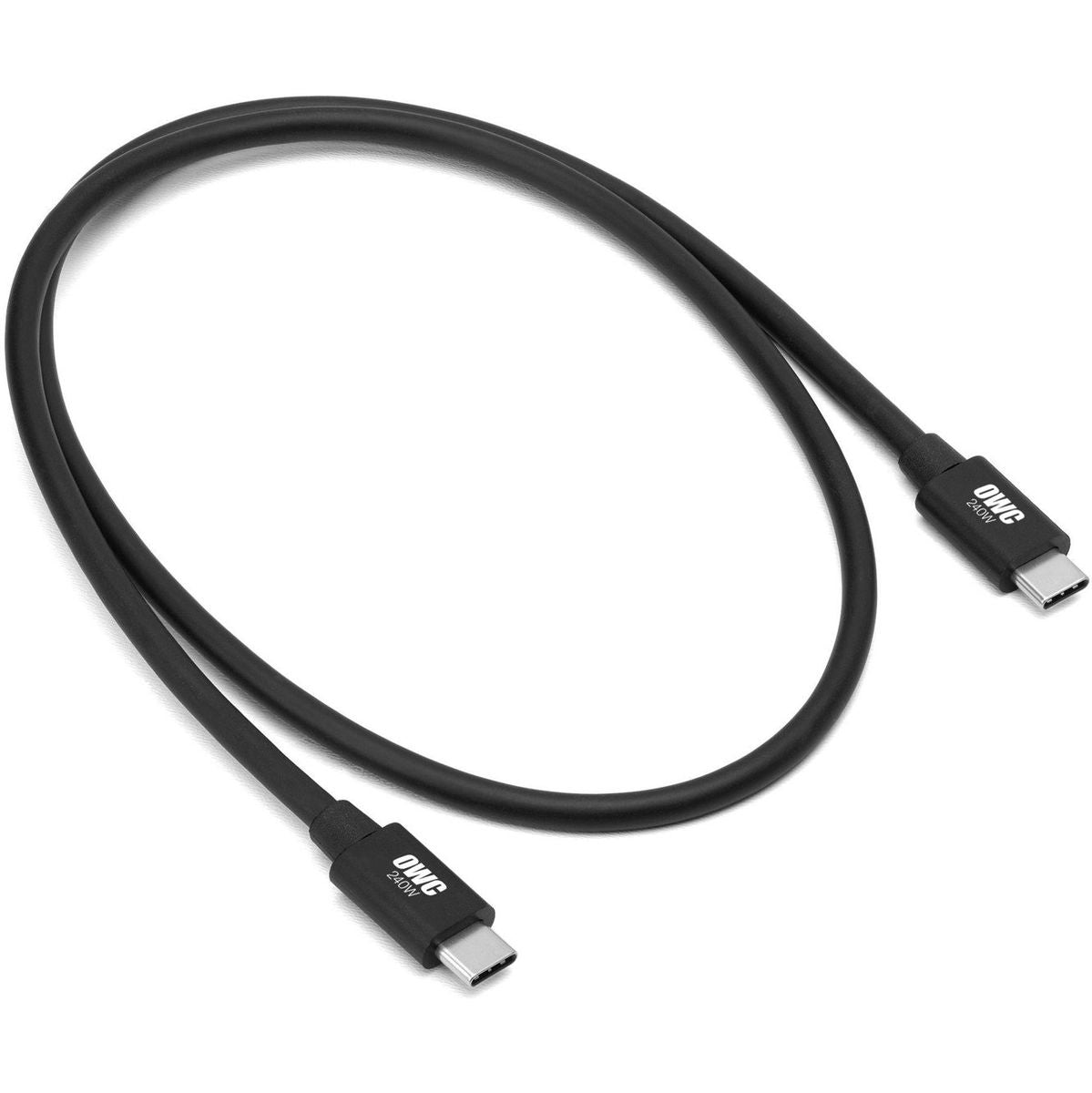 OWC 0.8m USB-C Cable Thunderbolt 4 + 5 80/120GB/s USB-C / USB-4 Devices 240W Bk