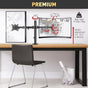 Barkan Monitor Arm - 2 Schermen 13'-32' - Black