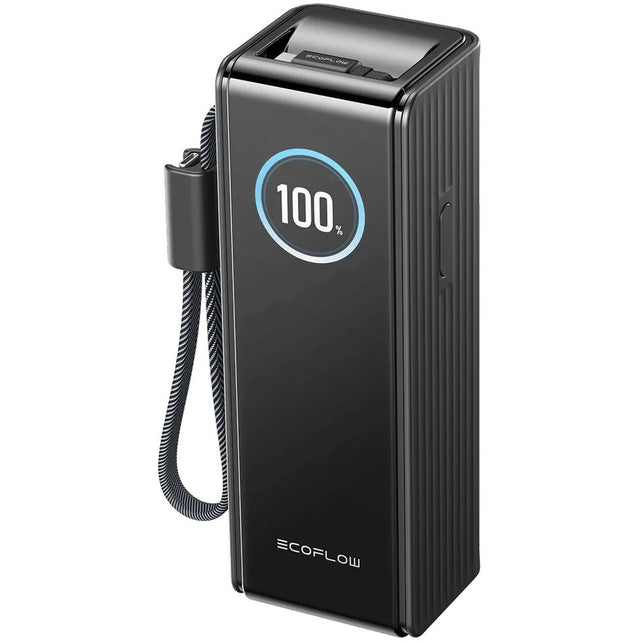 EcoFlow Rapid Power Bank (25.000mAh 170W 100W Retractable Cables) - Black