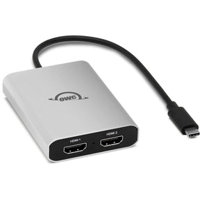 OWC USB-C Dual HDMI 4K Display Adapter w/ Displaylink For Apple Silicon M1 to M4