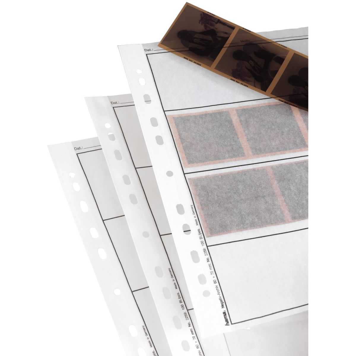 Hama Negatief Pages Glassine 4 Strips 6x7 Neg 100 Pieces