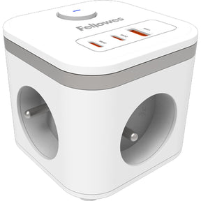 Fellowes Power Cube Type E (FR BE PL) - White