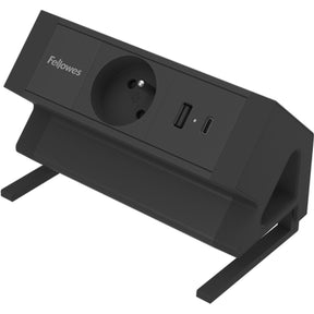 Fellowes Power Desk Type E (FR BE PL) - Black
