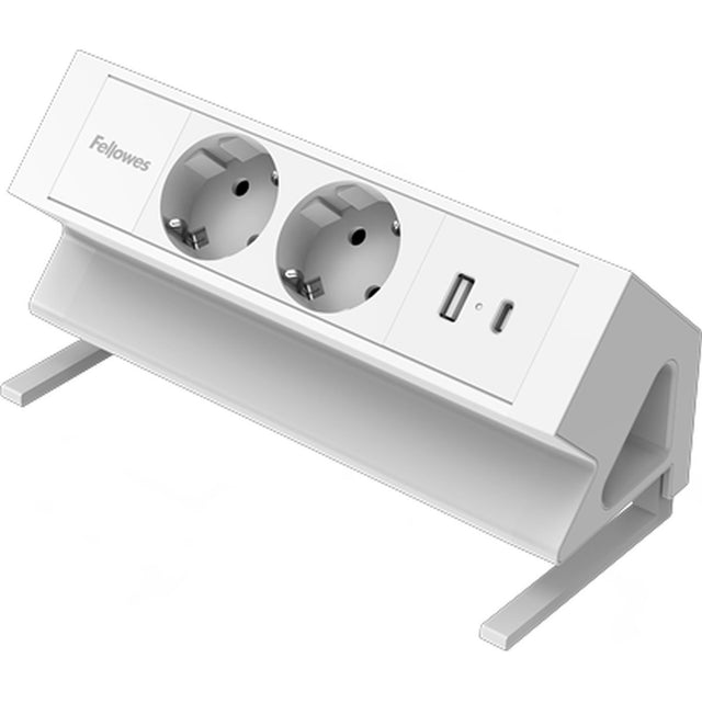 Fellowes Power Desk 2 Type F - White