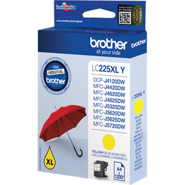 Brother LC-225XL Yellow HC EX Alarm LC225XLYBP