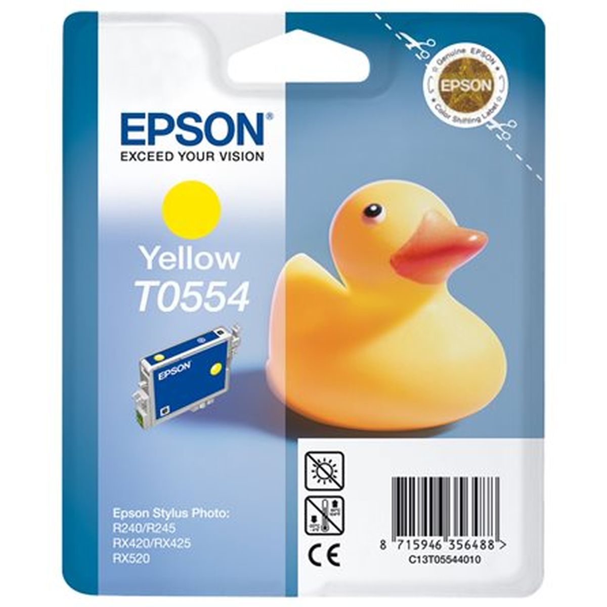 Epson T05544020 R240/245 RX420/425/520 Yellow RF Tag - image 2 of 2