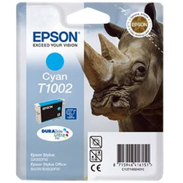 Epson T1002 Ink Cartridge Cyan Standard Capacity 11.1ml 1-p