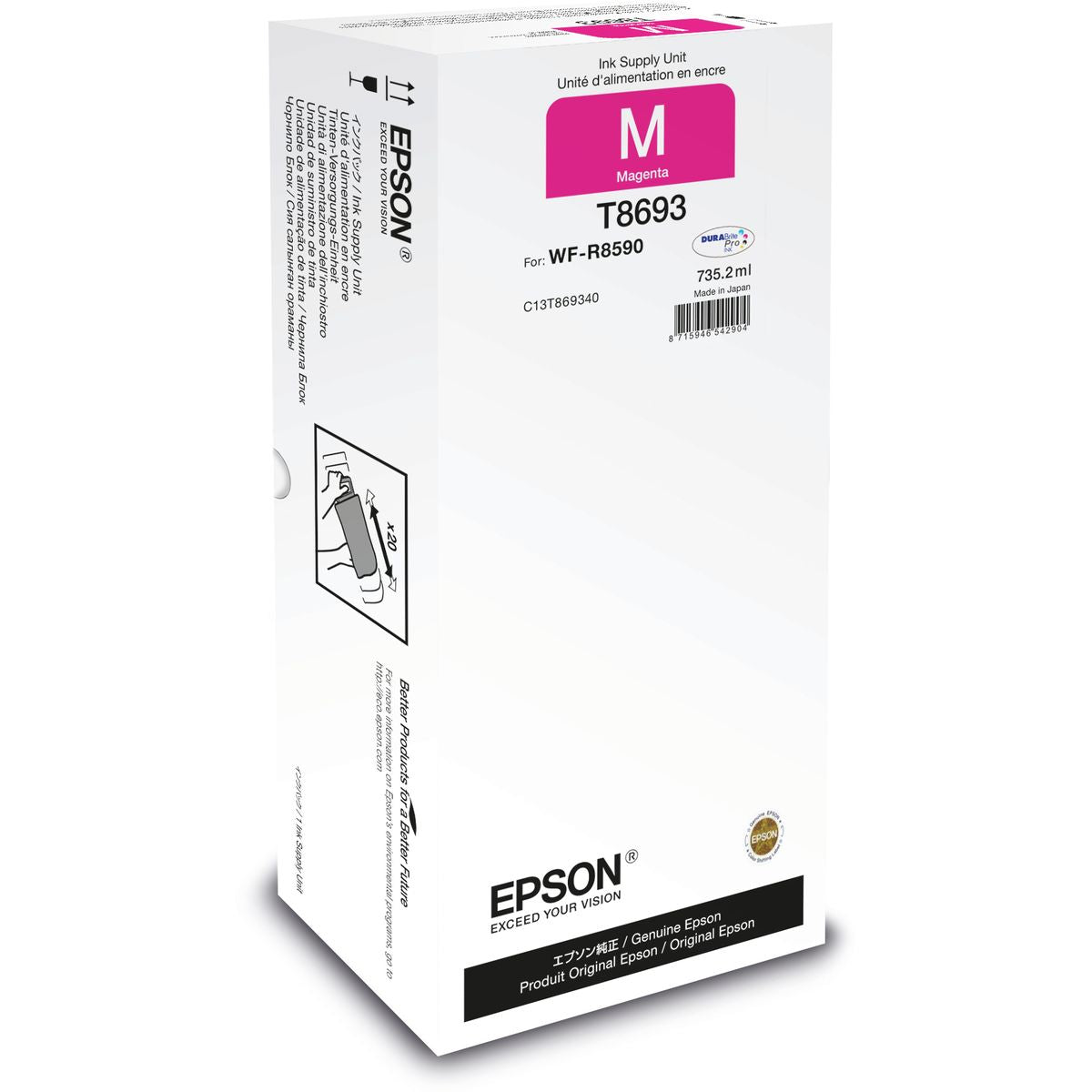 Epson WorkForce Pro WF-R8590 Magenta XXL Ink C13T869340