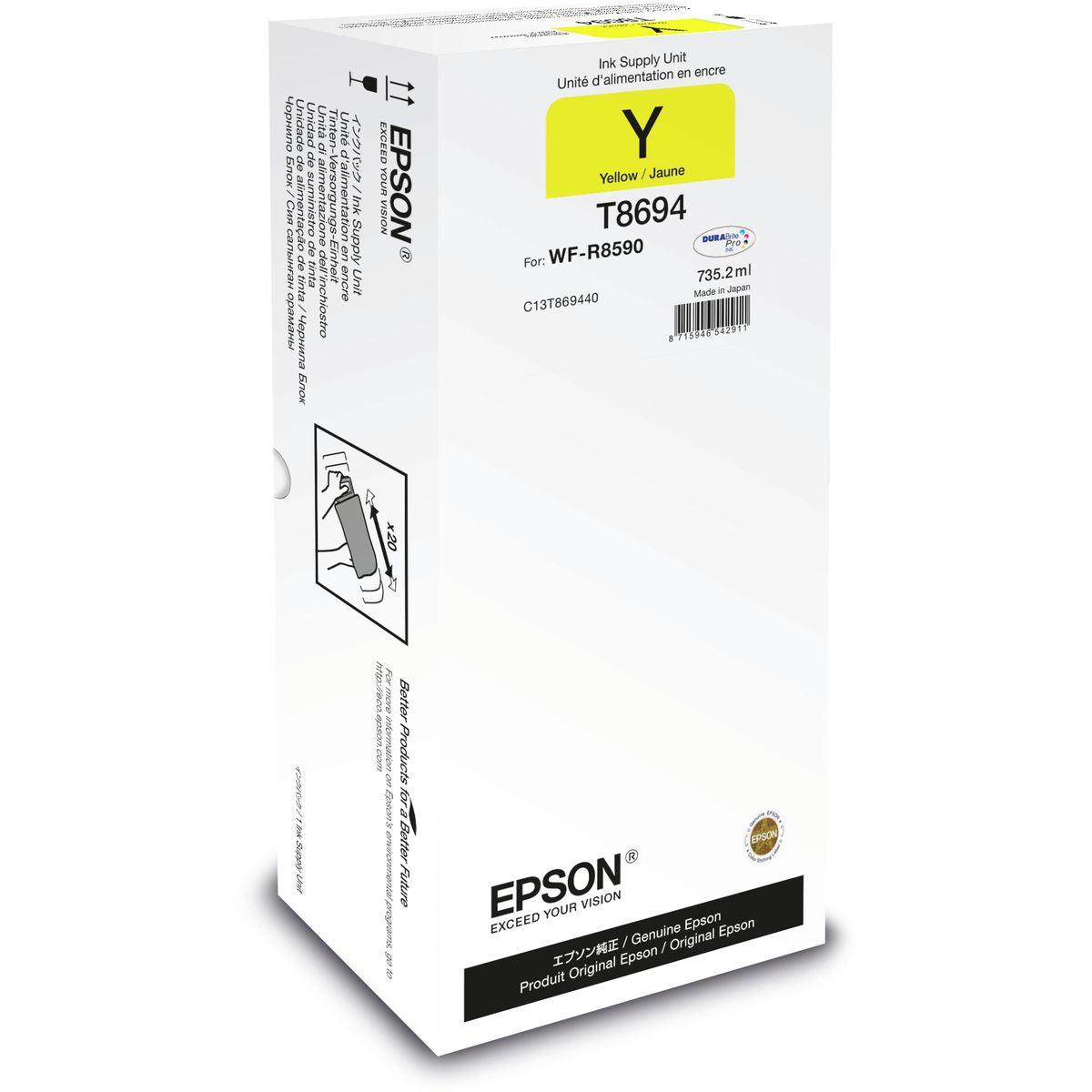 Epson WorkForce Pro WF-R8590 Yellow XXL Ink C13T869440