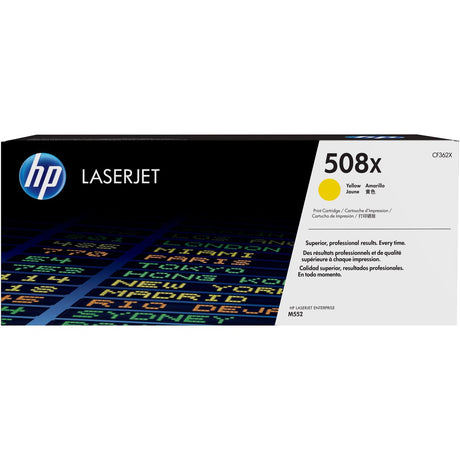 HP 508X Cartridge Yellow HC CF362X