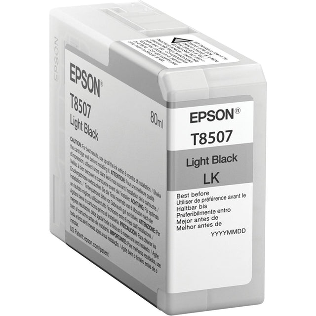 Epson T850700 Light Black UltraChrome HD Ink 80ml