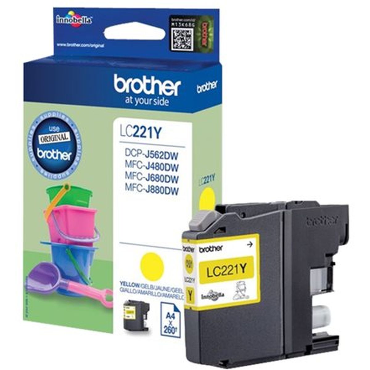 Brother LC-221 Y Ink Yellow 300 Pages - image 3 of 3