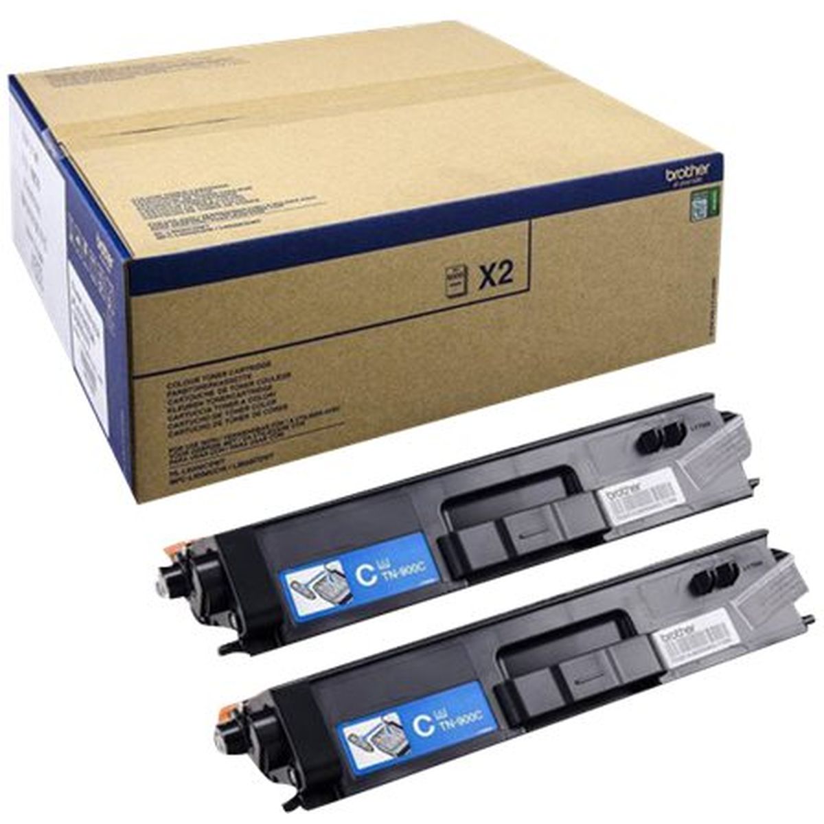 Brother 2X Toner Cyan TN900C