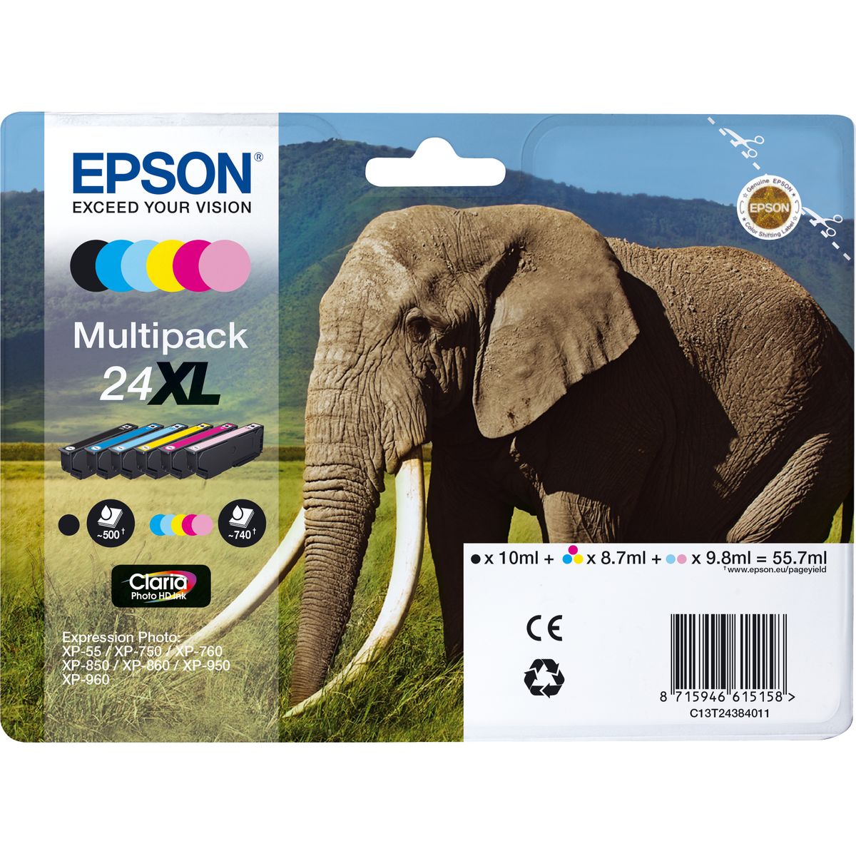 Epson 24XL Claria Multipack BK/Y/C/M/LC/LM