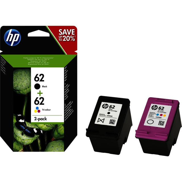 HP 62 Black & Tricolour Original Ink Cartridge
