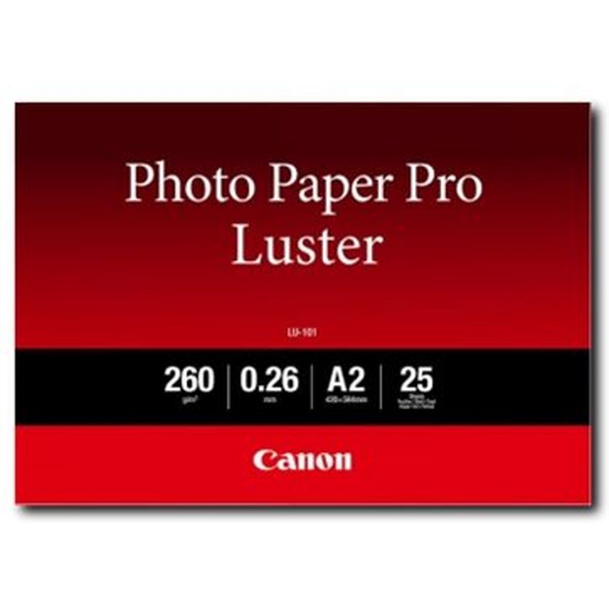 Canon LU-101 A2 Photo Paper Luster 25 Sheets 6211B026