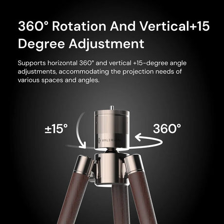 Valerion Walnut Tripod Stand - image 4 of 5