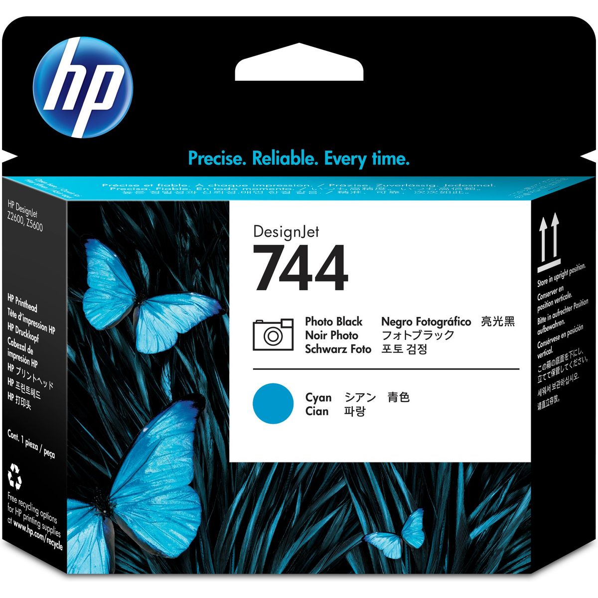 HP 744 Print Head Photo Black & Cyan F9J86A