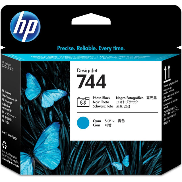 HP 744 Print Head Photo Black & Cyan F9J86A