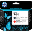 HP 744 Print Head Mat Black & Red F9J88A