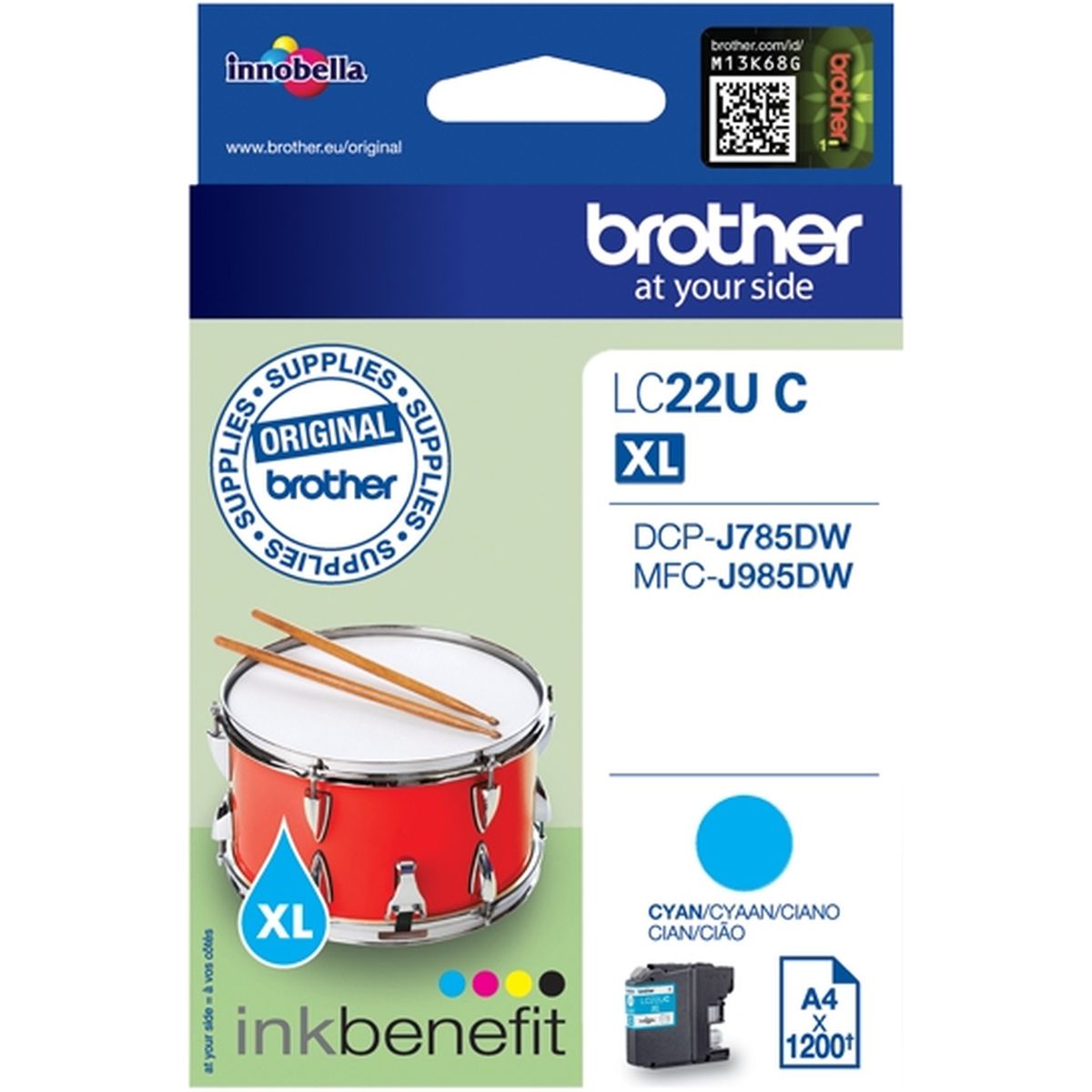 Brother LC22UC Ink Cartridge Cyan