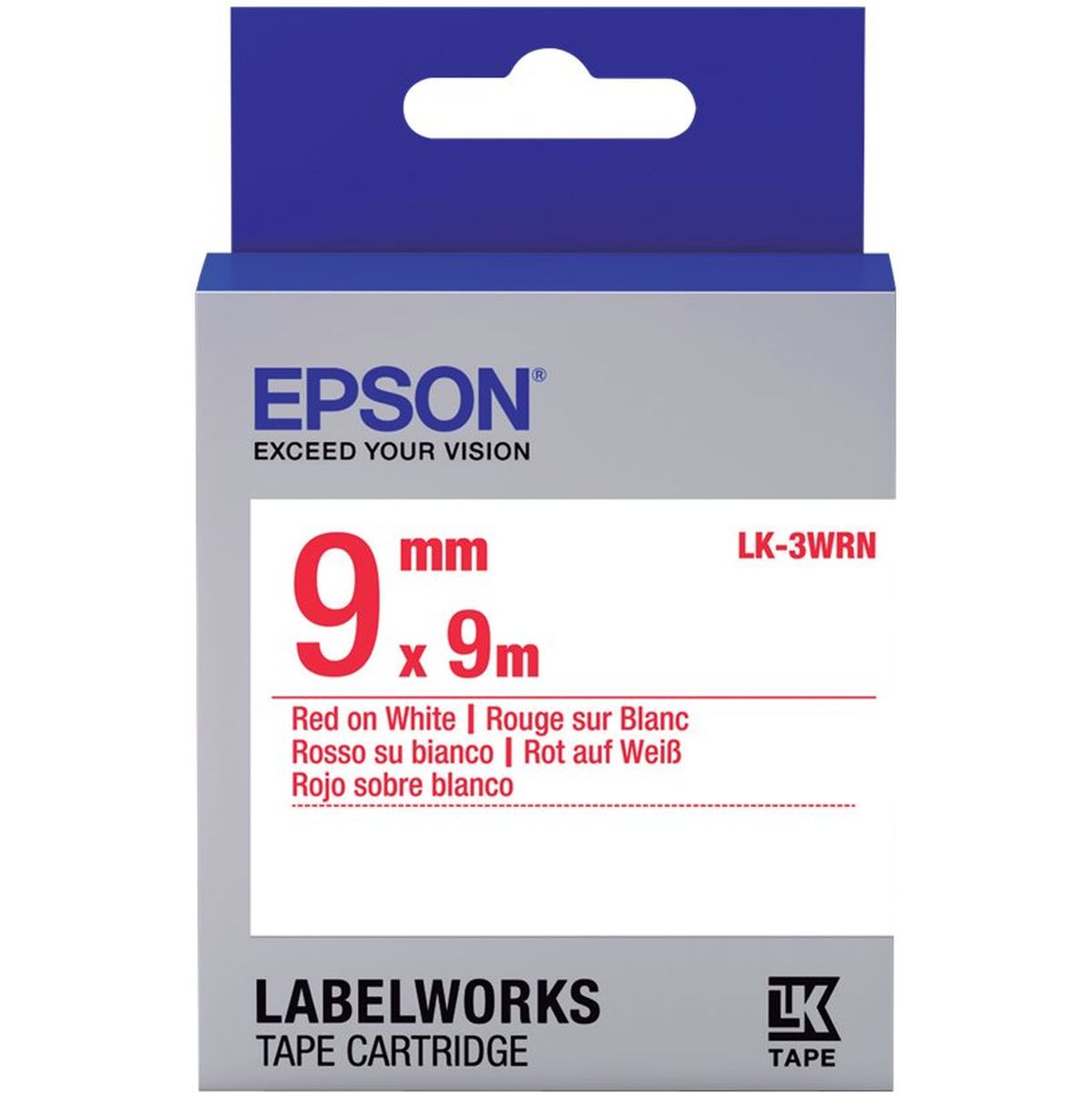 Epson LK-3WRN Standard Rouge/Blanc 9/9 - image 2 of 2