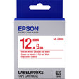 Epson LK-4WRN Standard Rouge/Blanc 12/9