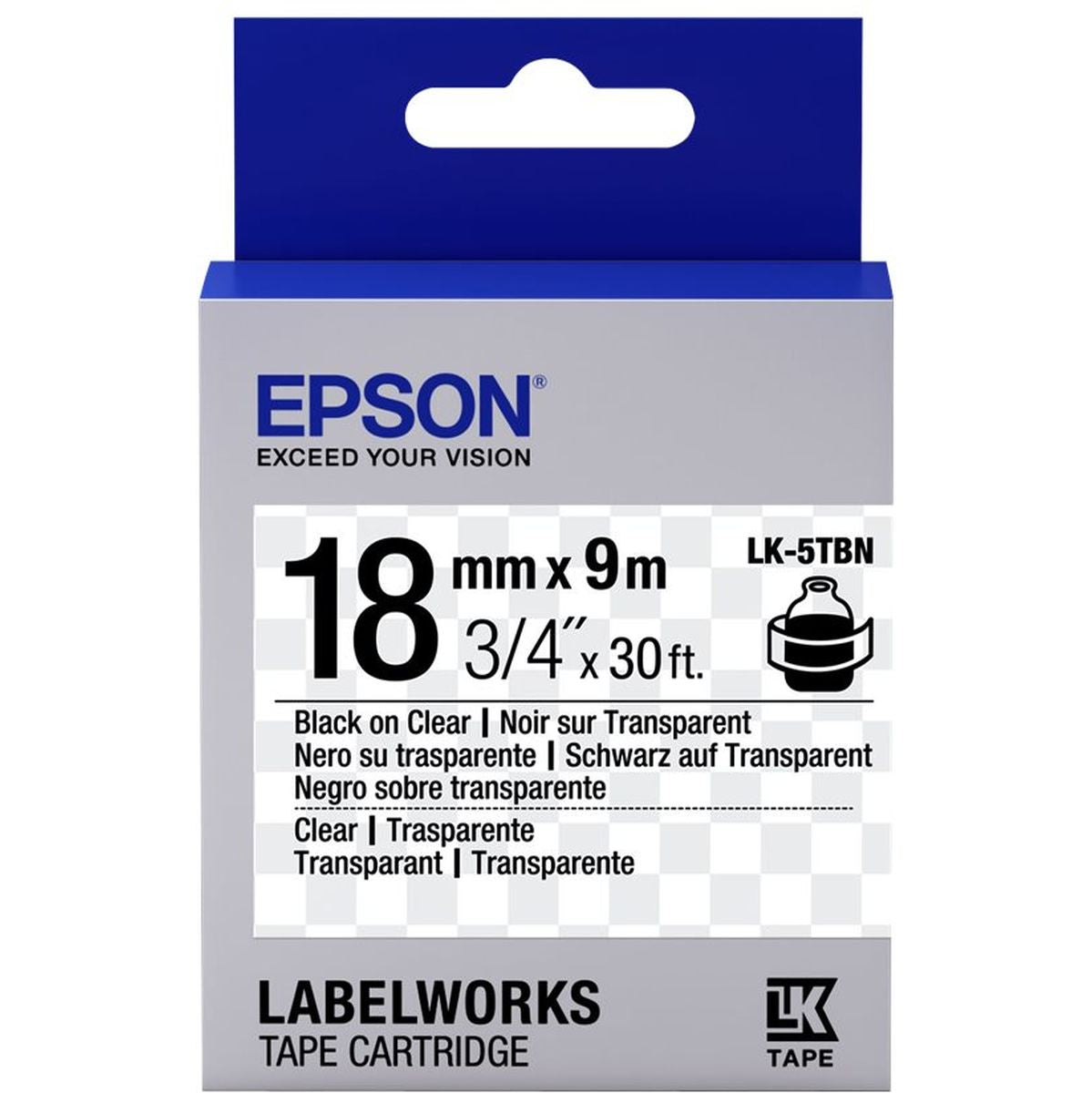 Epson LK-5TBN Transparent Noir/Transpare - image 2 of 2