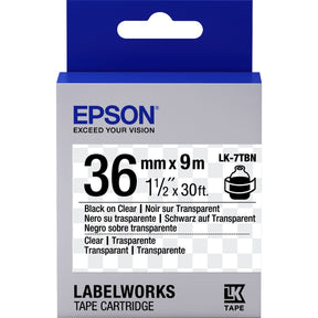Epson LK-7TBN Transparent Noir/Transpare