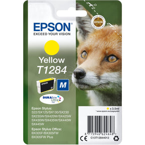 Epson T1284 Ink Cartridge Yellow Standard Capacity 3.5ml 1-p