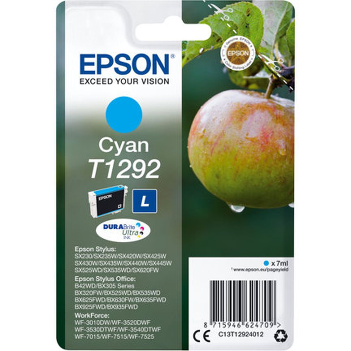 Epson T1292 Cyan High Capacity 7ml 1-pack RF - image 2 of 2
