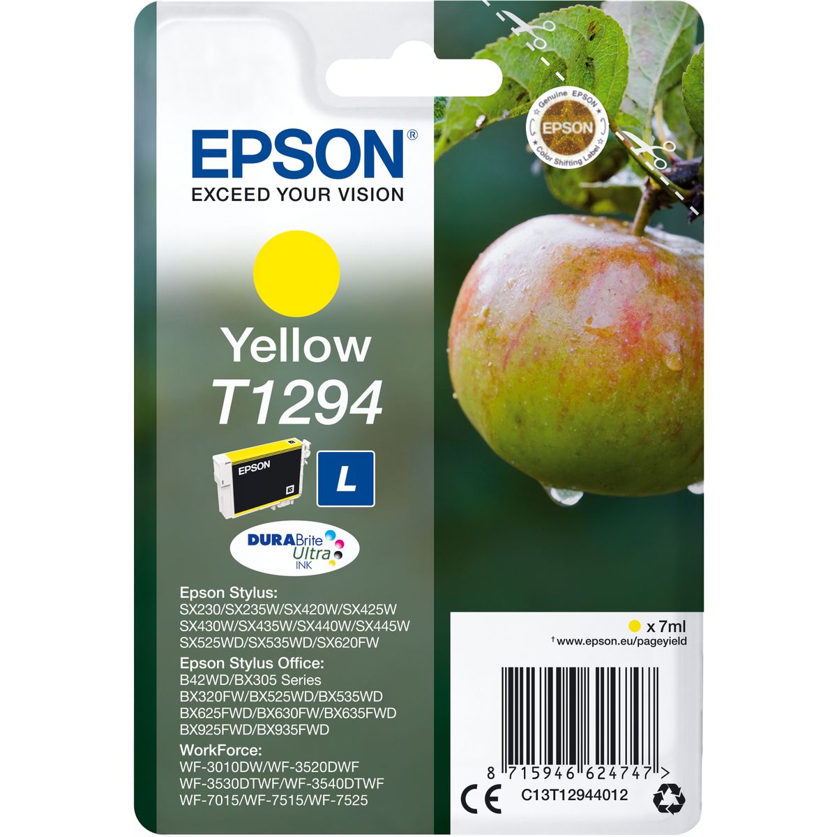 Epson T1294 Yellow High Capacity 7ml 1-pack RF-A