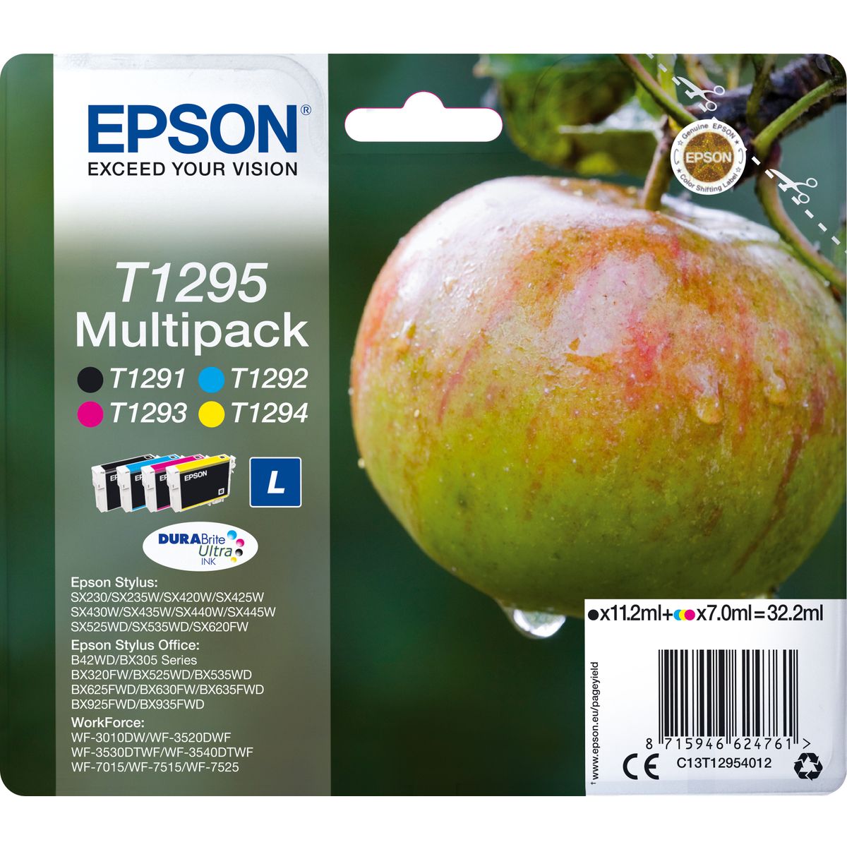 Epson T1295 Black And Three Colours High Capacit