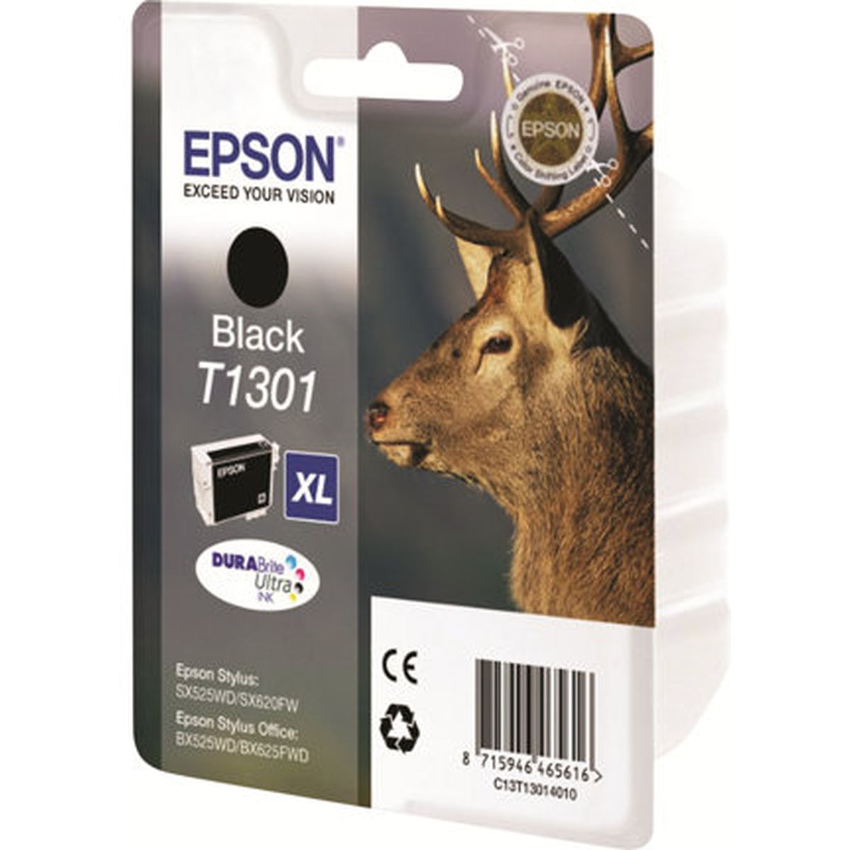 Epson T1301 Ink Cartridge Black Extra High Capacity 25.4ml 1 - image 2 of 3