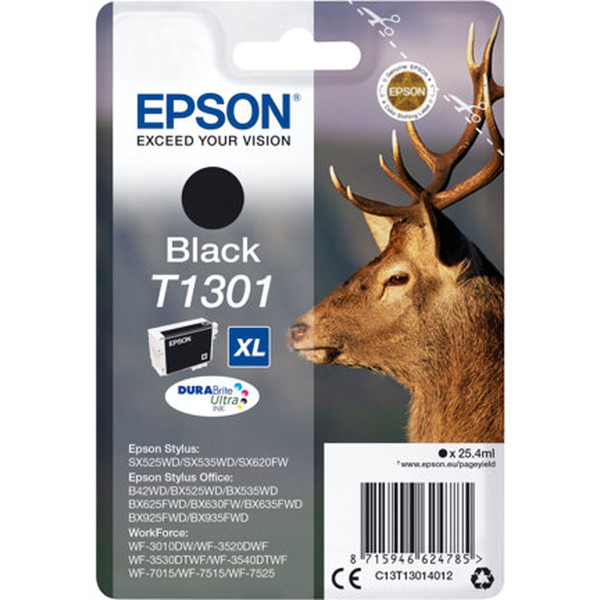 Epson T1301 Ink Cartridge Black Extra High Capacity 25.4ml 1 - image 3 of 3