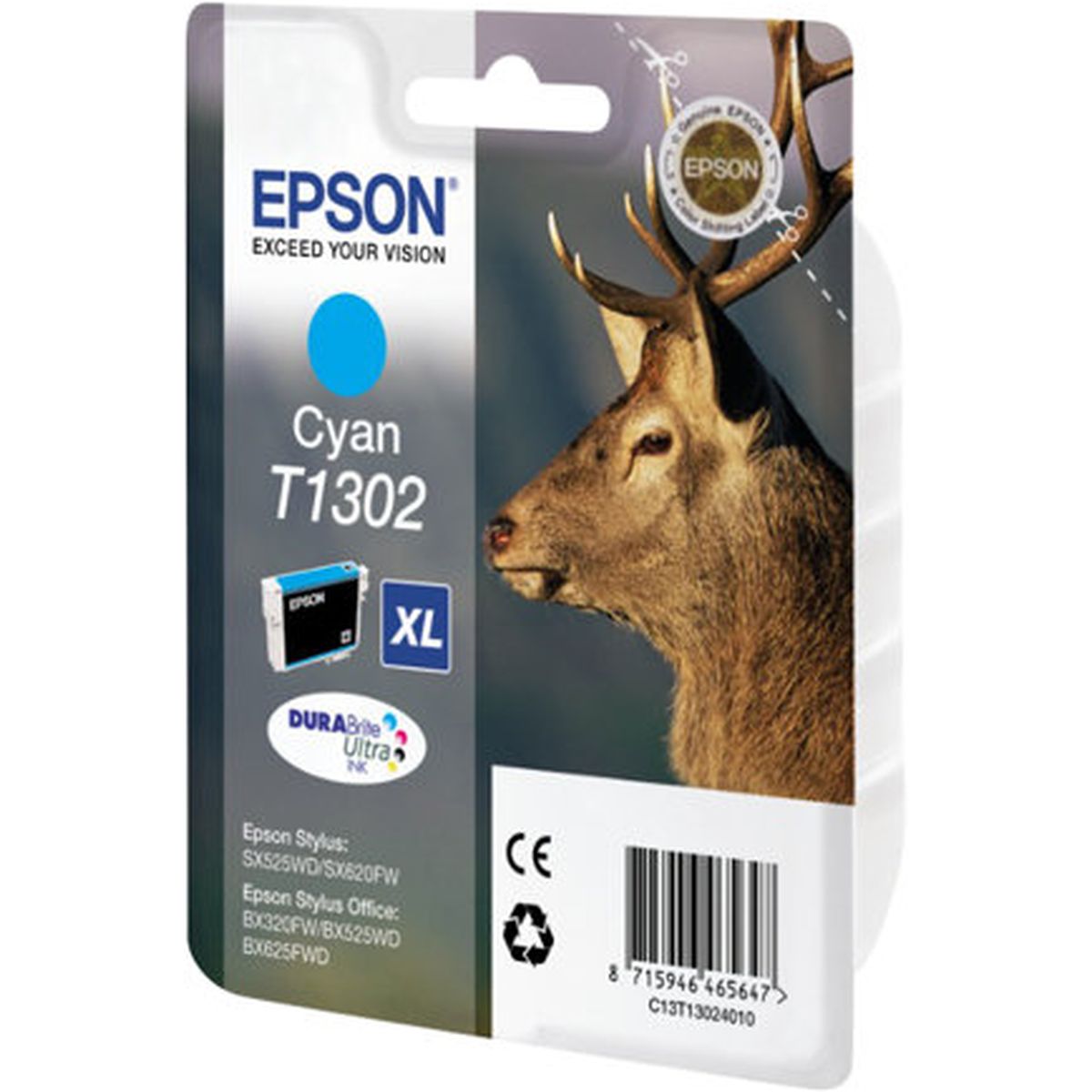 Epson T1302 Ink Cartridge Cyan Extra High Capacity 10.1ml 1 - image 2 of 3