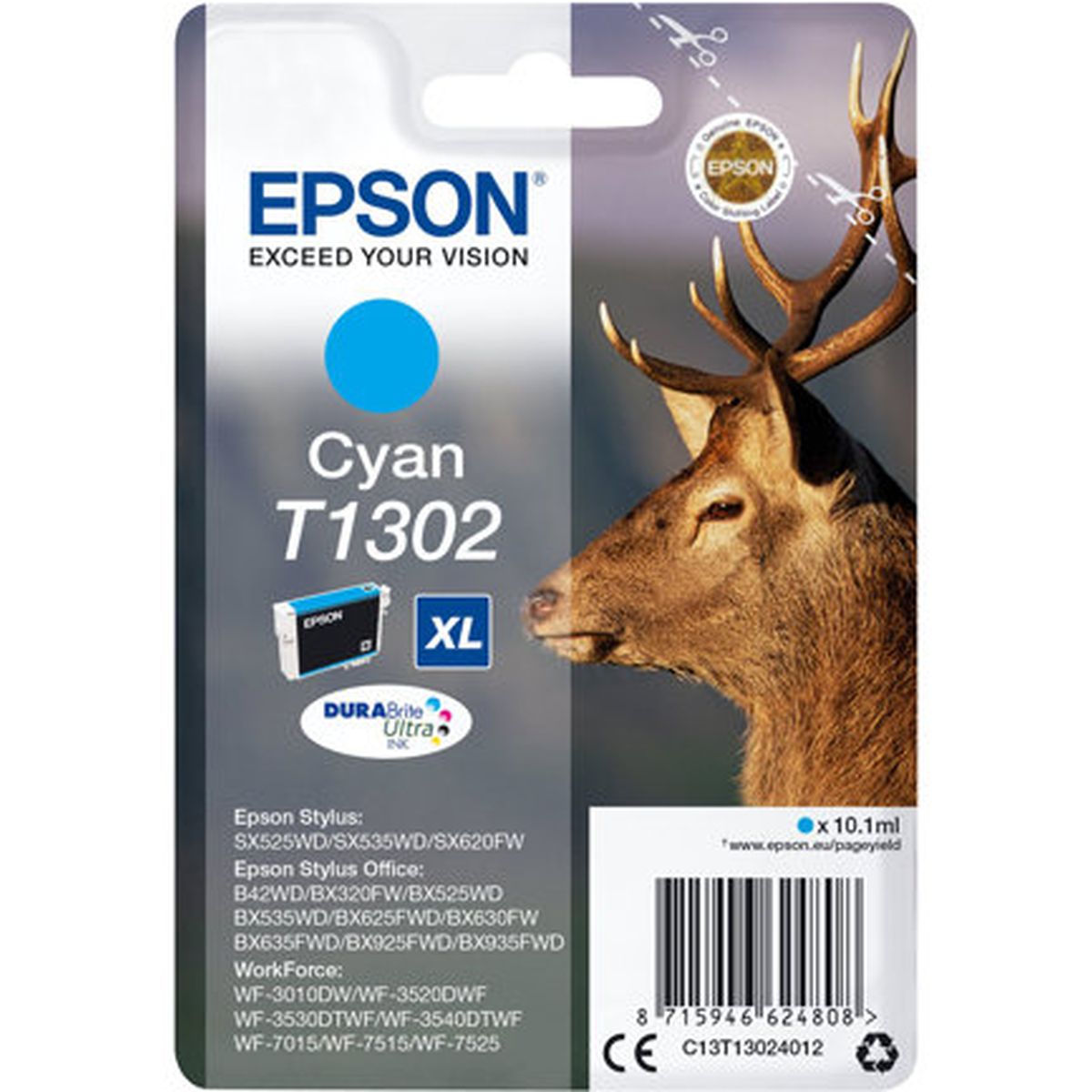 Epson T1302 Ink Cartridge Cyan Extra High Capacity 10.1ml 1 - image 3 of 3