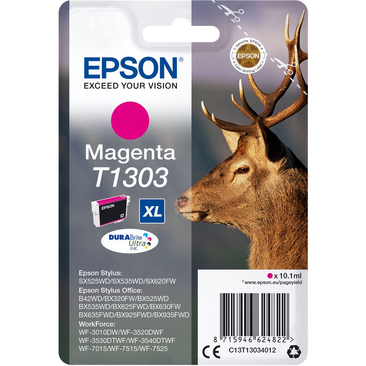 Epson T1303 Ink Cartridge Magenta Extra High Capacity 10.1ml
