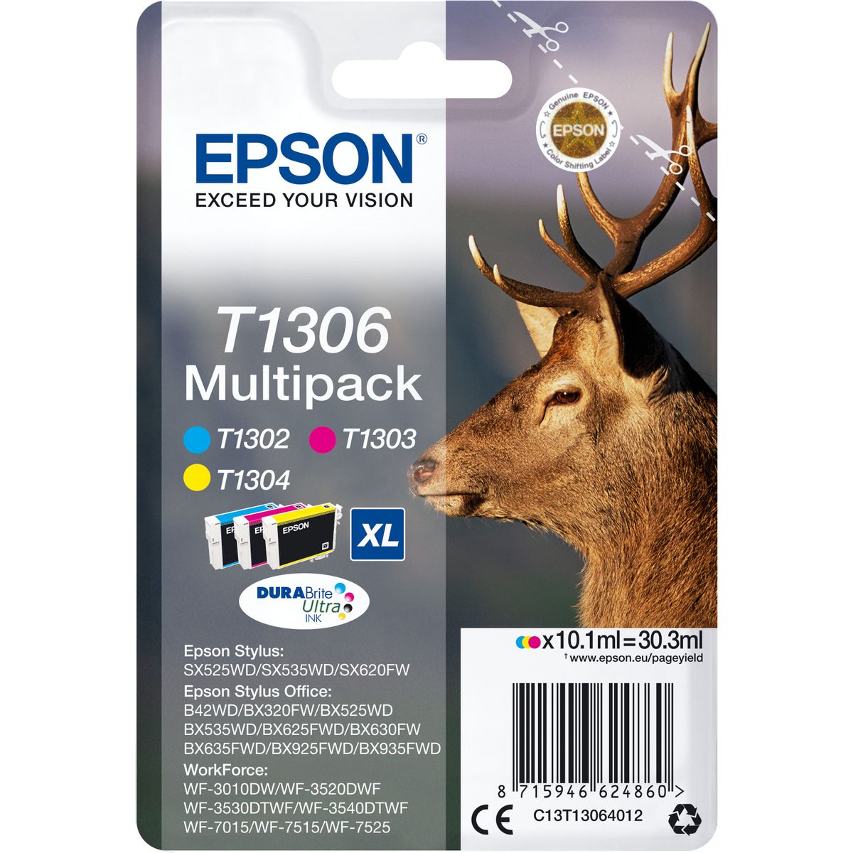 Epson T1306 Three Colours Extra High Capacity 3