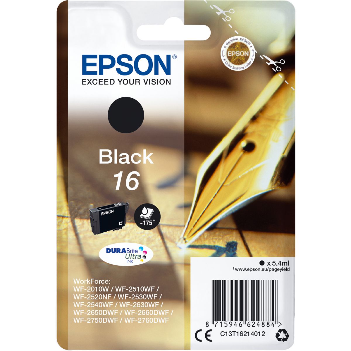 Epson 16 Black SC Pen T16214022 RF-AM