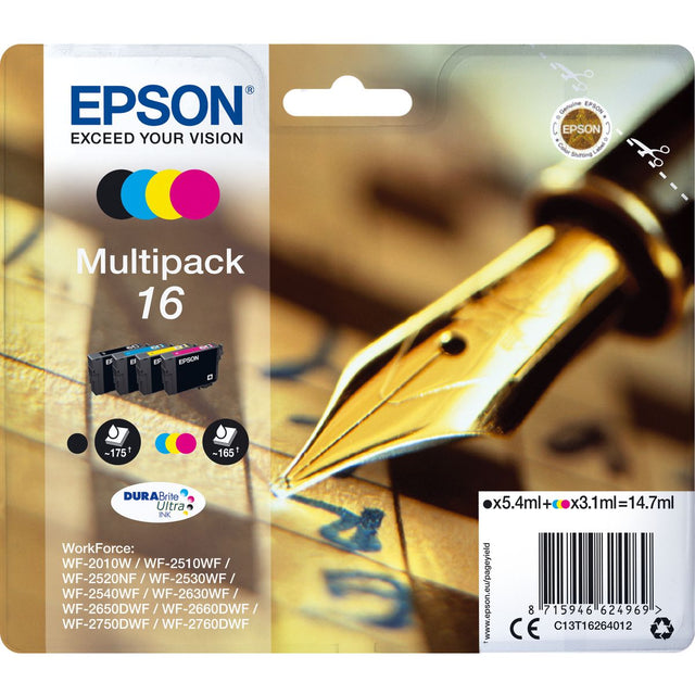 Epson 16 Multi 4pack BCYM SC Pen T16264022 RF-AM