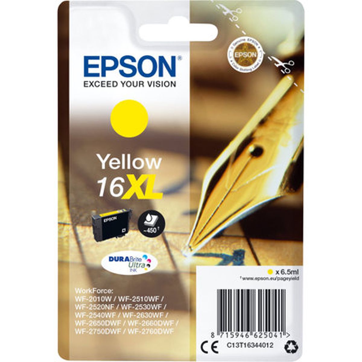 Epson 16XL Yellow HC T16344012 EX Alarm - image 3 of 3