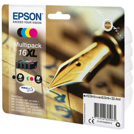 Epson 16XL Multi 4pack BCYM HC Pen T16364012 EX Alarm - image 2 of 2